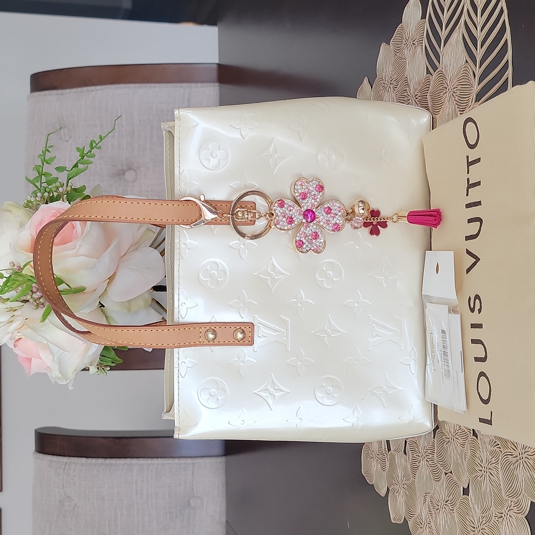 Authentic Louis Vuitton Small Vernis Tote Bag